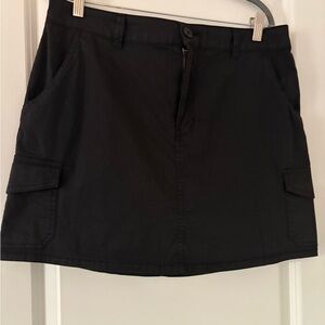 Social Standard Black Cargo Mini Skirt
